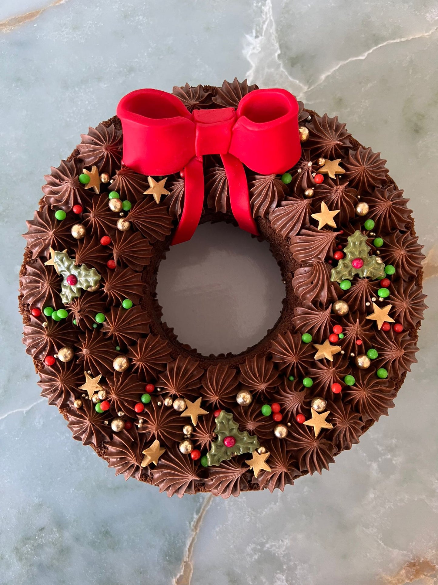 Christmas Wreath Cake